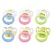 NUK 10172027 - Latex Beruhigungssauger (Schnuller) Happy Kids, Gr��e 2 (6-18 Monate), kiefergerecht, BPA-frei, 2 St�ck, Farbe nicht frei w�hlbar