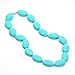 Consider It Maid Baby/Toddler Silicone Teething Necklace - BPA Free and FDA Approved - Better Alternative to Baltic Amber for Moms - Teether Toy Option for your Baby - Soothing Help for your Teething Baby - Organic Natural Teether - The Original Collection (Turquoise)