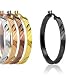 316L Surgical Steel Ion Plated Tribal Design Large Hoop Earring - 5 Colors to Choose From - 35mm