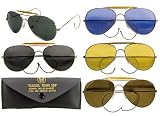 Air Force Style Sunglasses with Case by 