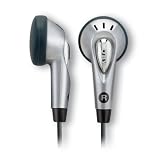 Coby CVE22 Digital Stereo Earphones with Carrying Case and Volume Control Silver Personal Computers ipod headphones