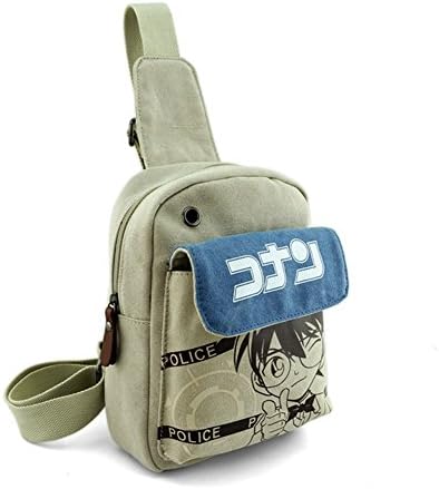 Lins Anime Messenger Bag Shoulder Bag School Bag Backpack New Design (Detective   Conan)