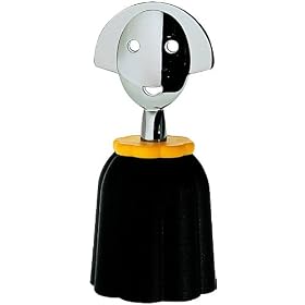 A di Alessi Anna Stop 1 Bottle Cap, Black, (AAM05 B)