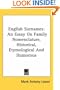 English Surnames: An Essay On Family Nomenclature, Historical, Etymological And Humorous