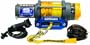 Superwinch 1145230 Terra 45 4500lbs/2046kg single line pull with hawse, handlebar mnt toggle, handheld remote, and synthetic rope