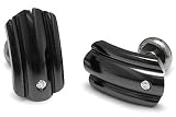 Edward Mirell Midnight Black Titanium Cuff Links w/ Diamond