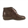 Women's Jessica Boot in Brown Croco Color: Black Croc, Size: 9.5