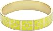 Trina Turk Enamel Brick Gold And Yellow Bangle Bracelet
