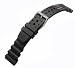 Eulit Taucherband Ersatzband Uhrenarmband Diver Wasserfest 20mm schwarz 13662010
