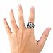 OAKKY Jewelry Mens Stainless Steel Domineering Vintage Freemason Masonic Rings