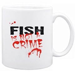 Being a ... Fish is not a crime Tiere Tasse (Wei�, Keramik, 325 ml)