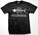 salt water fishing reels  Fillet and Release Mens T-shirt, Hilarious Funny Fishing Mens Shirt, X-Large, Black