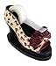 Leopard Print High Heel Shoe Tape Dispenser with Red Bow Accent