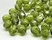Produkt-Bild: Glasperlen zum Auff&auml;deln 5mm l&auml;nglich (Olivine), 100 St&uuml;ck