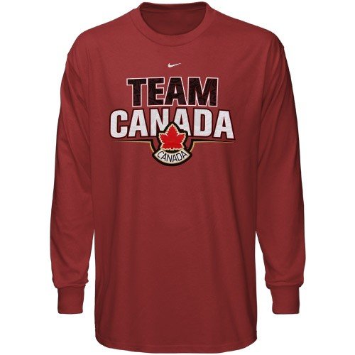 Nike 2010 Winter Olympics Team Canada Red Logo Long Sleeve T-shirt