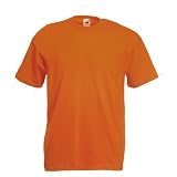 Valueweight T-Shirt von Fruit of the Loom Orange S