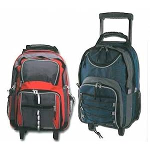 Backpacks Double Compartment Design Backpack On Wheels (pack Of 6) Pack of 6 pcs by 