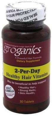 Groganics DHT Vitamins 2 a Day, 30 Count by Atlas Ethnic
