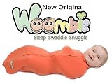 The Original Woombie Baby Cocoon Swaddle (Mega Baby (20-25 lbs), Paprika)