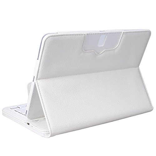 NEWSTYLE Samsung Galaxy Tab S Keyboard Case Premium Muti-angle Stand  Folio Cover Case with Slim Magnetically Detachable Bluetooth Keyboard