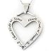 "CHANCE MADE US SISTERS, HEARTS MADE US FRIENDS" PENDANT Sisters Gift Pendant Necklace with 18" Chain Stainless Steel FREE Velvet Pouch