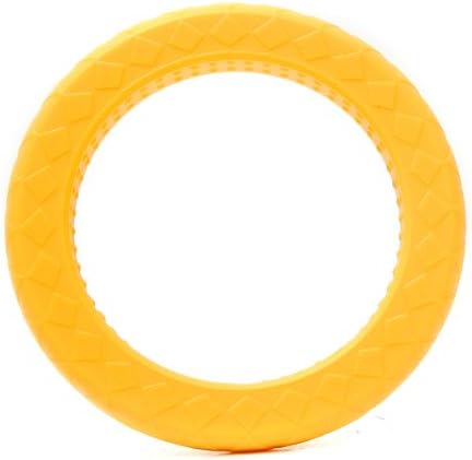 Siliconies Teething Ring (Chewy Bangle with Sensory Bumps) Saffron-Yellow