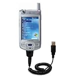 Coiled Power Hot Sync and Charge USB Data Cable w/ Tip Exchange for the Samsung SGH-i700 - Gomadic Brand