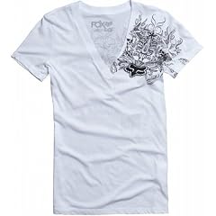 FOX Girls Overdrive V-Neck S/S T-Shirt white Sommer 2011
