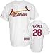 Colby Rasmus Jersey: Adult 2010 Majestic Home White Replica #28 St. Louis Cardinals Jersey