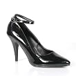 4 Inch Sexy Classic Pump Shoes Womens High Heel Shoes Evening Shoes Ankle Strap Black Patent