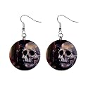 Skull Goth Earrings Limited Edition Art Jewelry