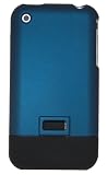 KingCase iPhone 1G 2G (Original iPhone) Rubberized Slider Case (Navy Blue) 4GB, 8GB, 16GB