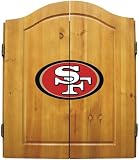 San Francisco 49ers NFL Dart Cabinet and Dartboard Set by Imperial International