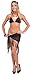 1 World Sarongs Womens Sheer Swimsuit Cover-Up Sarong in Black