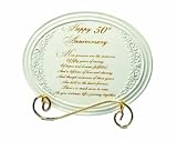 Russ 50th Anniversary Plaque, 6-3/4 by 5-1/2-Inch