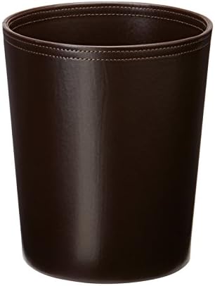 Steeltek BSML8RDBRA Melrose Round Wastebasket, 10 quart, Brown