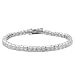 Tressa Sterling Silver 4x4-mm Cubic Zirconia Tennis Bracelet