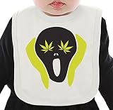 Marijuana Munk ネクタイを有する有機ビブ Medium