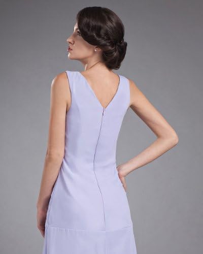 V-neck Gown Bridesmaid Prom Formal Evening Dress For Women JH-CLF0809 (16)