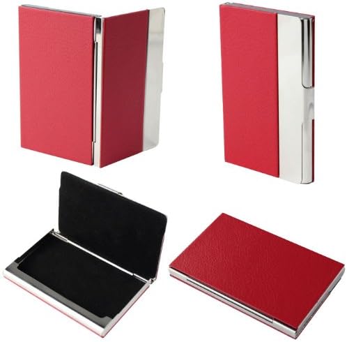 Nicerocker Aluminum Leather Pocket Business Credit Id Card Case for Business Use