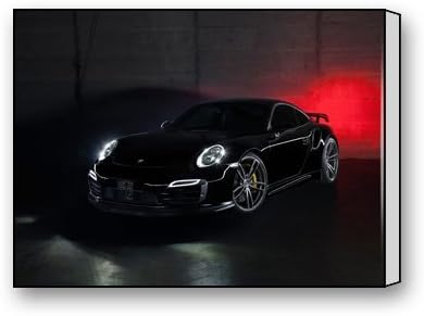 Funnyone Custom Modern Wall Art Decoration for Home Techart Porsche Turbo Canvas Prints