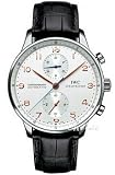 IWC Portuguese Silver Dial Chronograph Mechanical Mens Watch 3714-45