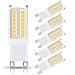 J&C G9 LED Light Bulbs, 5W (40W Halogen Equivalent), 400LM, Daylight White (6000K), 120V, G9 Bi-pin Base, G9 Daylight White Bulbs for Home Lighting (Pack of 5)