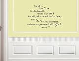 Vinyl wall quotes. Wall Talks. Scriptures Psalm 1:3 YOU WILL BE LIKE A TREE...