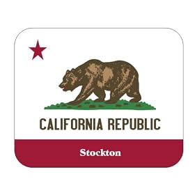 US State Flag - Stockton, California (CA) Mouse Pad