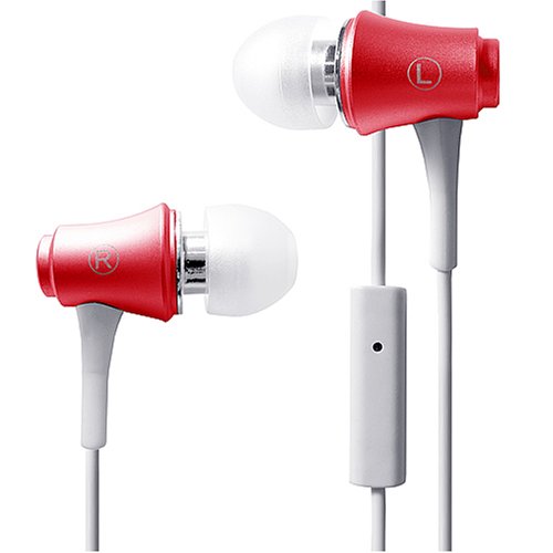 Radius iPhone 3G radHeadphones TALK with MIC EXTRA BASS レッド RK-BL511R