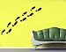SHOE PRINTS DESIGN VINYL WALL DECAL,STICKER,ART, LIME GREEN