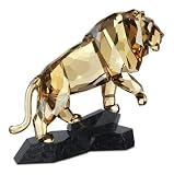 Swarovski Soulmate Lion Figurine, Golden Shadow