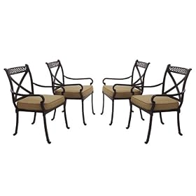 Outdoor Patio Tiverton 2009 Metal Dining Chair - Set of 4