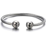 Bracelet en Aimant&eacute; Acier Pour Hommes et Femmes Bracelet